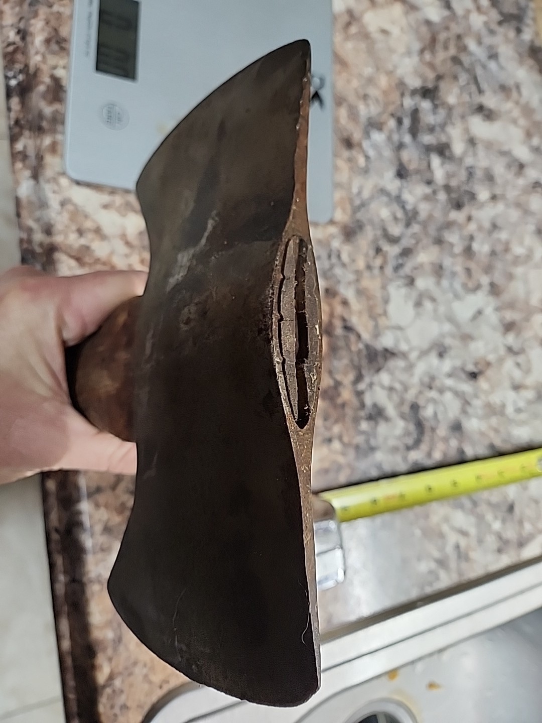 Unmarked True Temper Double Bit Small 8.5 Cruiser Axe Head 2 1/2 lbs 28″ Handle