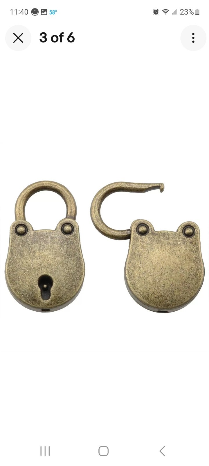 2 Sets Mini Antique Bronze Locks and 4 Keys, Retro Vintage Small Metal Padlock