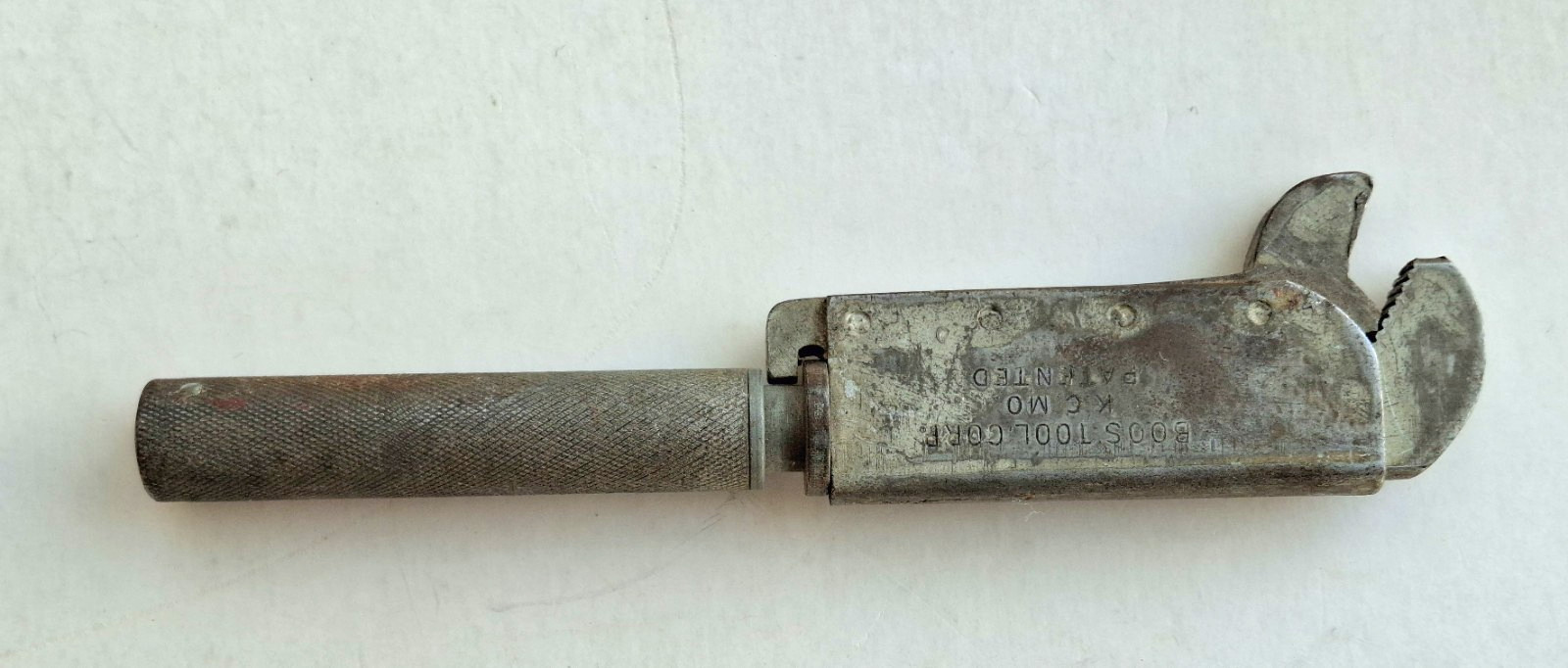 Wrench by Boos Tool Corp, 1940s, Adjustable, 6 inch Vintage Tool