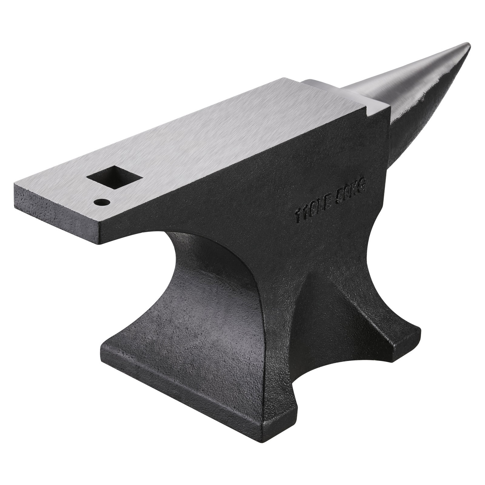 Uimoso Single Horn Anvil 116lbs Cast Steel Anvil Round Horn Anvil