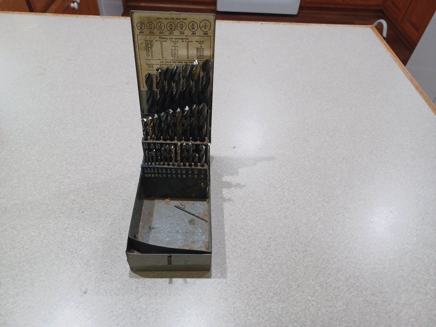 Vintage Craftsman Automatic Drill Index Bit Box with bits + bonus box and bits!!