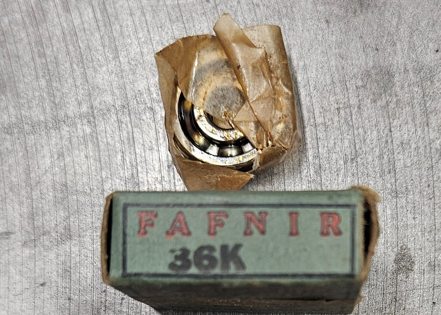 VINTAGE NOS FAFNIR 36K BALL BEARING