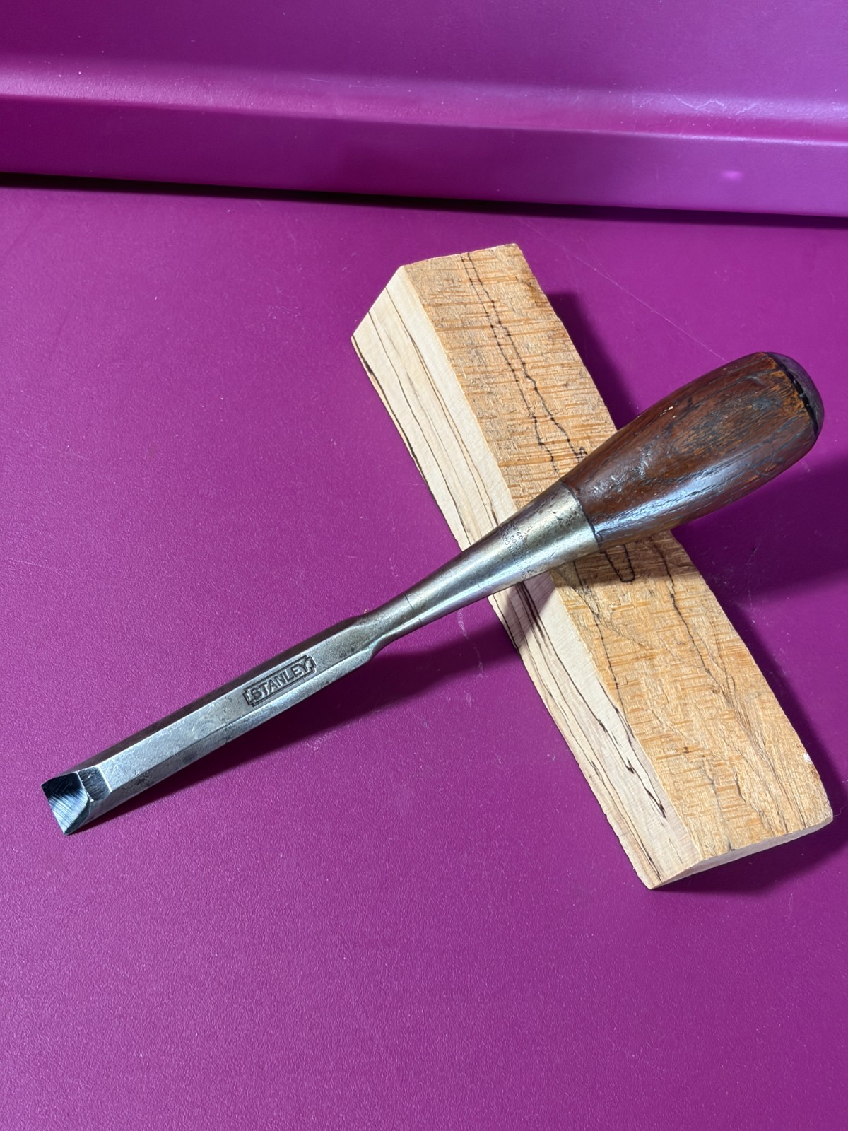 STANLEY #40 EVERLASTING BEVEL CHISEL 1/2″ WIDE-Sharpened @20-Degrees for Paring