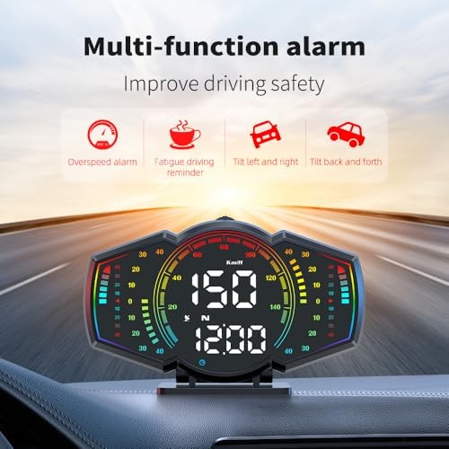 G18 Head Up Display, HUD Display for Cars Windshield, GPS Digital Speedometer