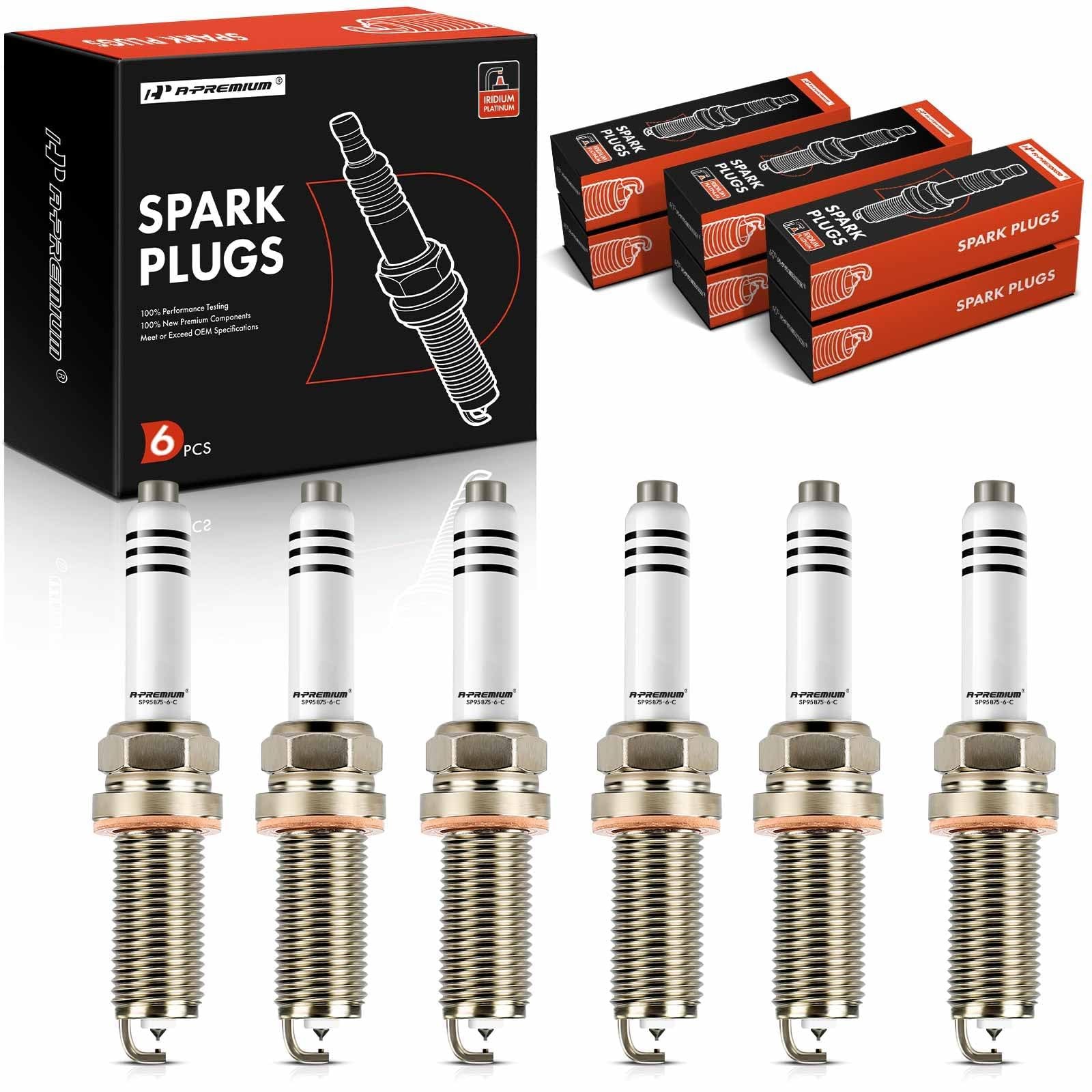 A-Premium Iridium Platinum Spark Plugs V6 3.0L 3.5L Compatible with…