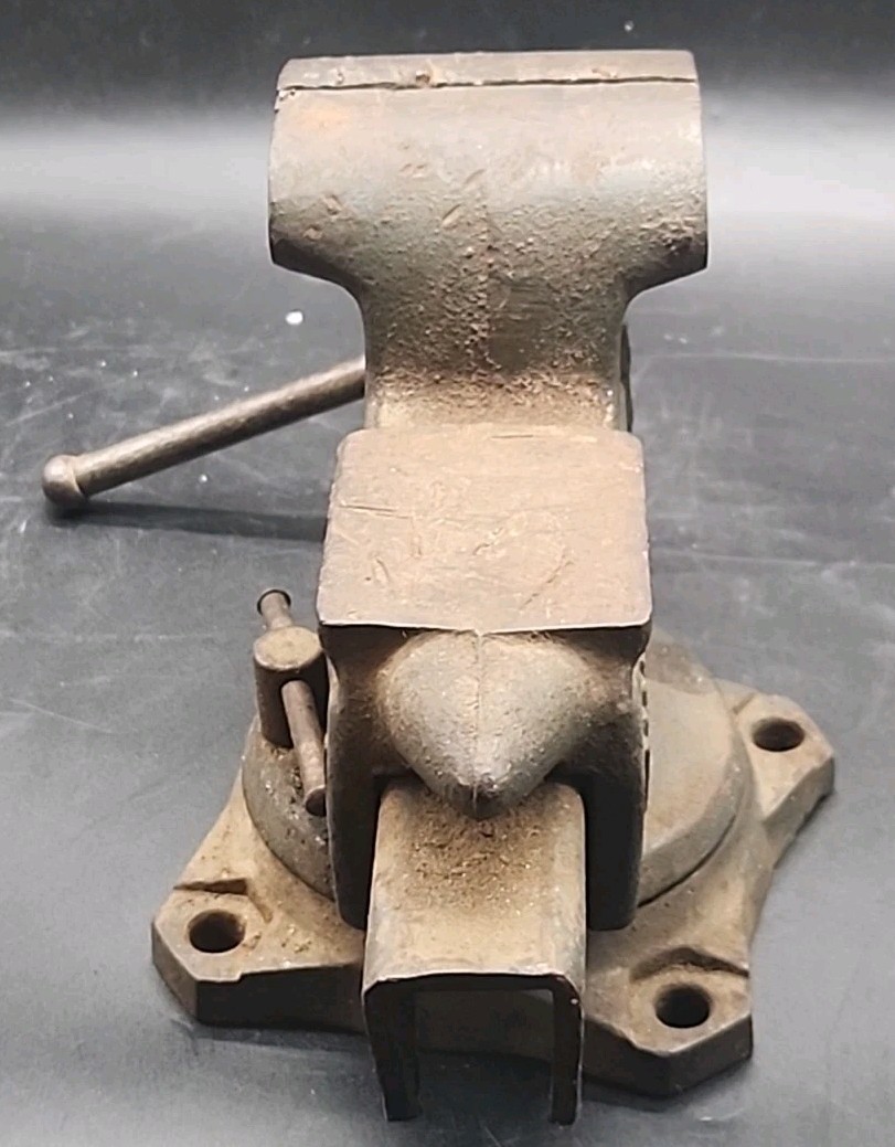 Vintage WILTON 3-1/2″ Swivel Bench Vise W/ Anvil Horn Pipe Jaws 111017 USA