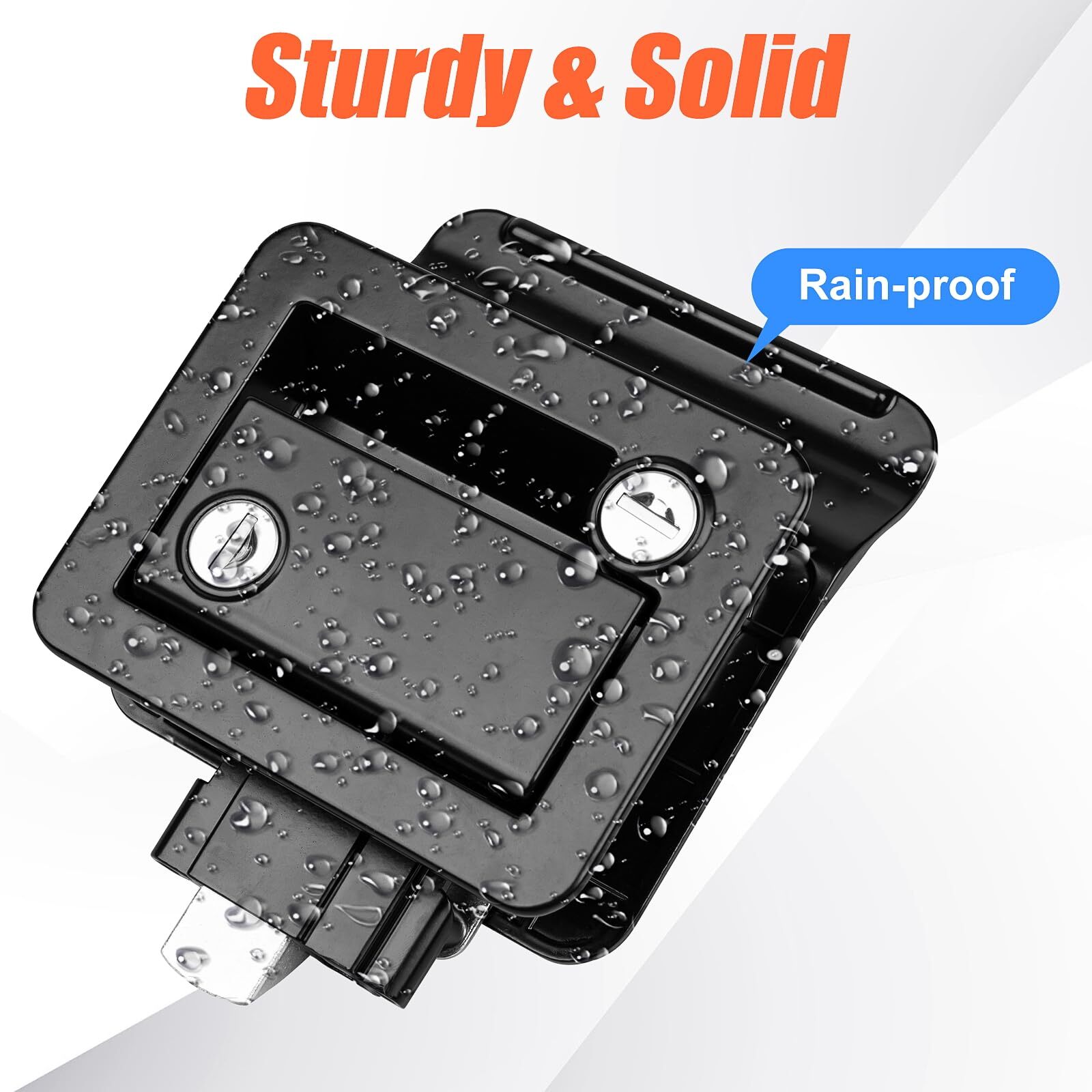 Siasky Black RV Door Lock Replacement Upgraded RV Door Latch with Paddle