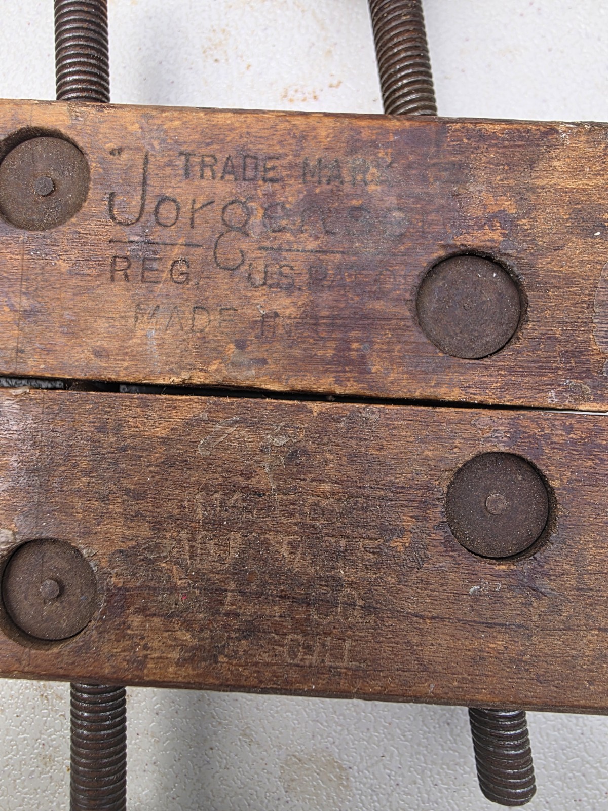 VTG Jorgensen Clamp Company 10″ & 6″ Adjustable Screw Wood Clamps Made In USA