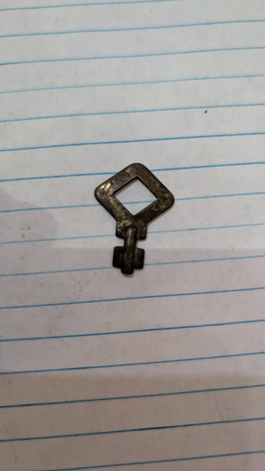 Vintage Flat Steel Luggage Key Presto