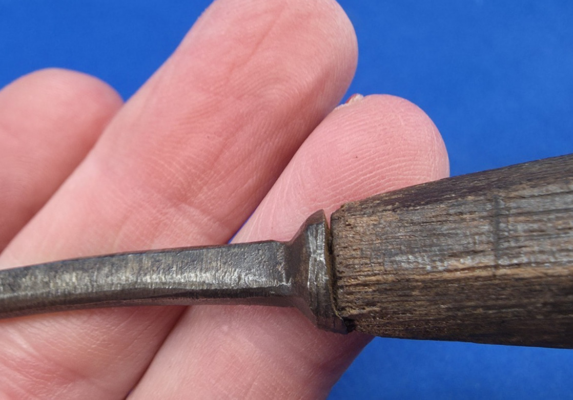 Vintage 1/8″ SJ Addis London Bent Carving Tool – Chisel Med Sweep