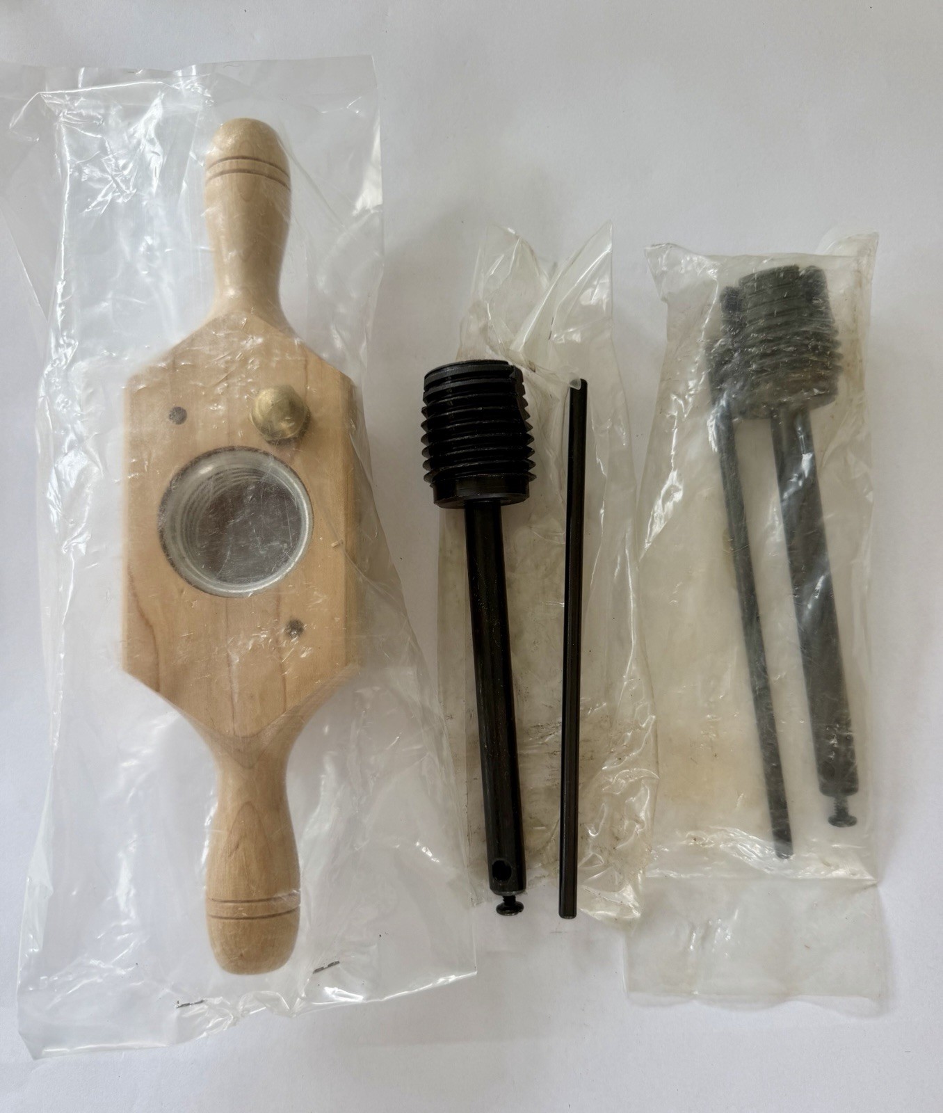 Vintage AMT 1-1/4” Wood Threading Screw Box & Tap Set New Old Stock 2 Taps