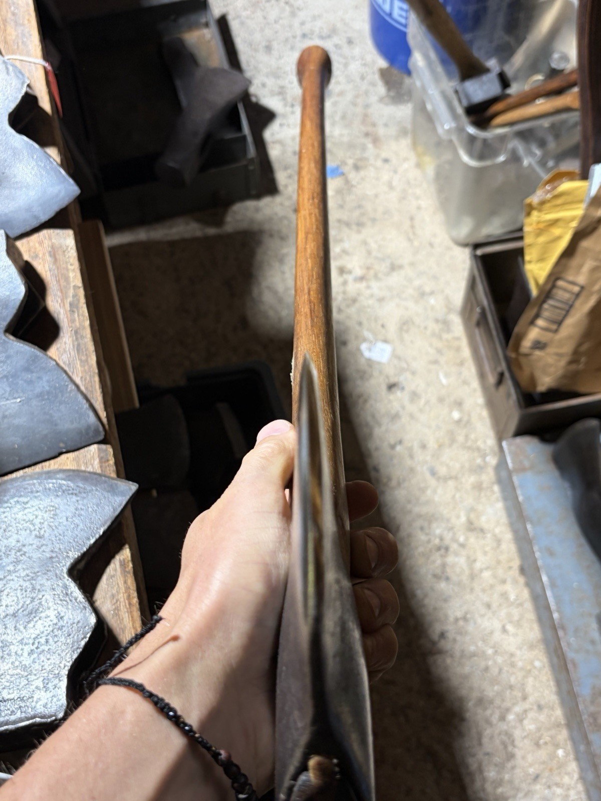 Antique Stamped True Temper American AX Double Bit Axe 4 lb Old Forrest King