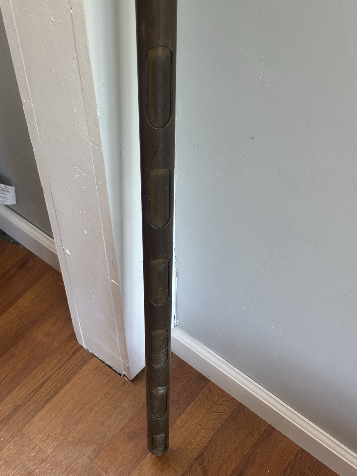 Vintage Twentieth Century Brass Works Brass Grain & Seed Probe 10 Slot 63” Tall