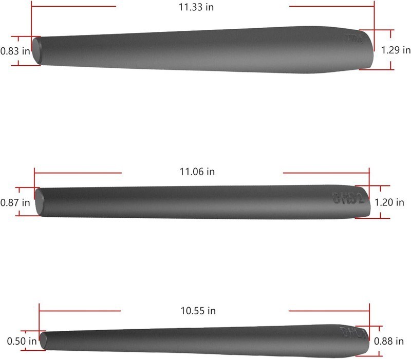 3pcs Blacksmith Drifts Kit Large Hammer Tomahawk Drift Hammer Eye Drift Tool Kit