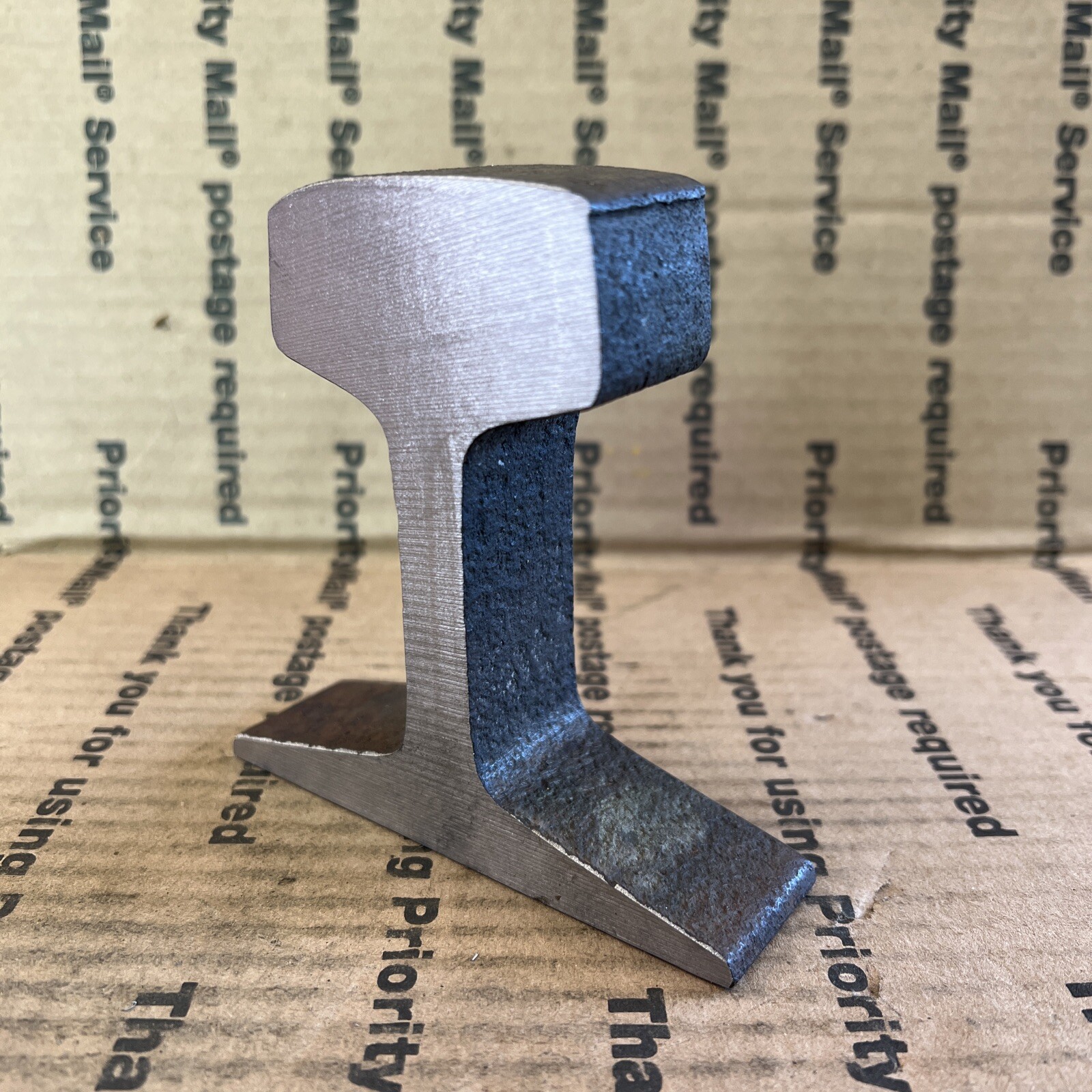 Rare Steel Railroad Rail Train track Anvil Collectible Blacksmithing