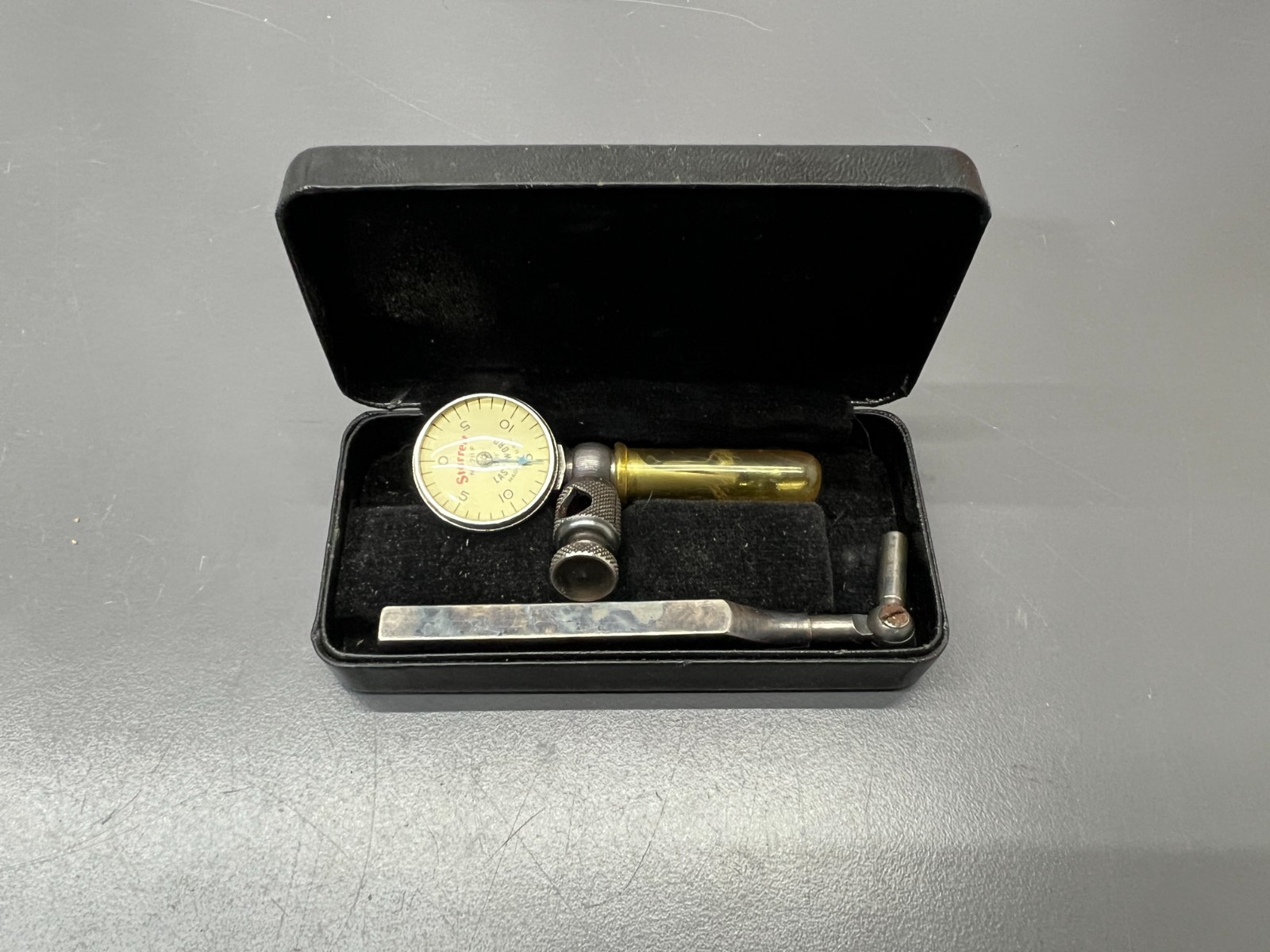 L.S. STARRETT 711-F LAST WORD DIAL TEST INDICATOR W BOX – VGC – USA