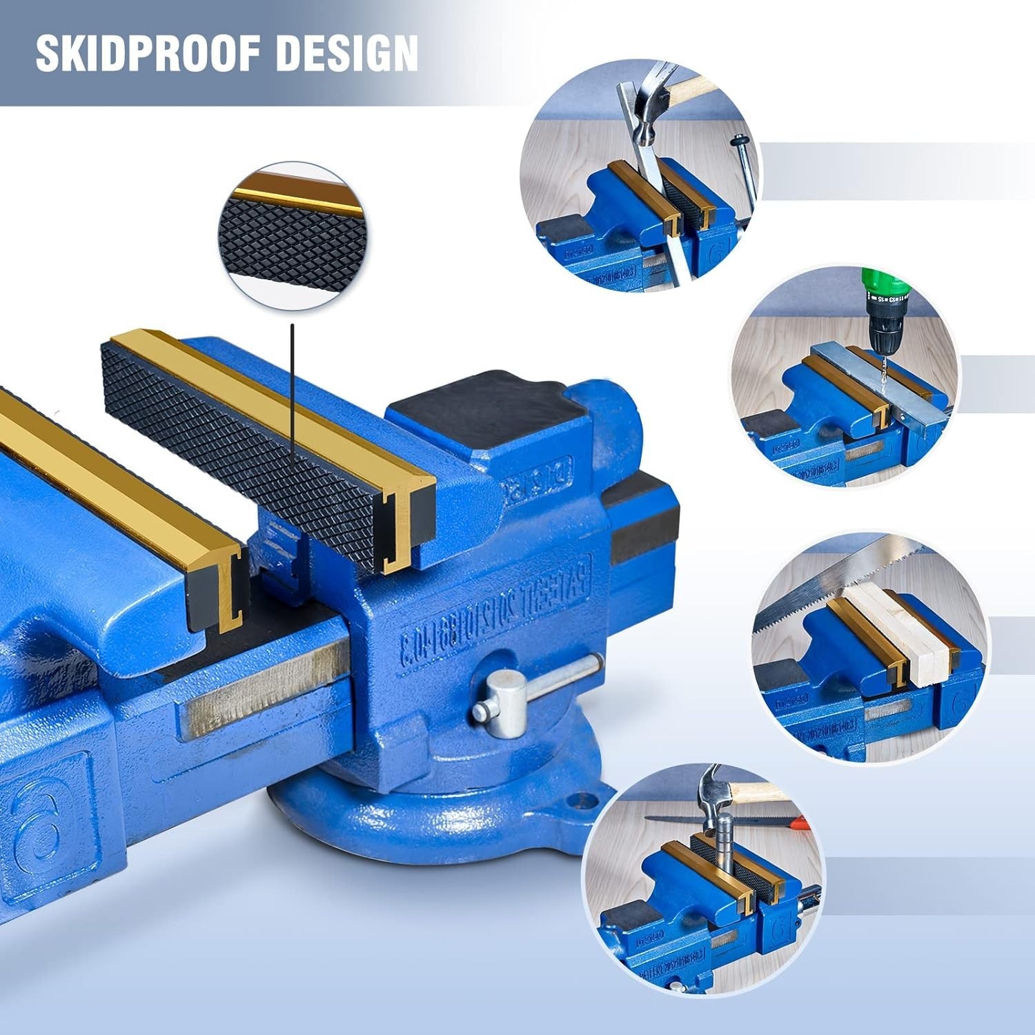 Universal Soft Vise Jaws 4″ Magnetic Pads – Perfect for Wood, Metal, and More