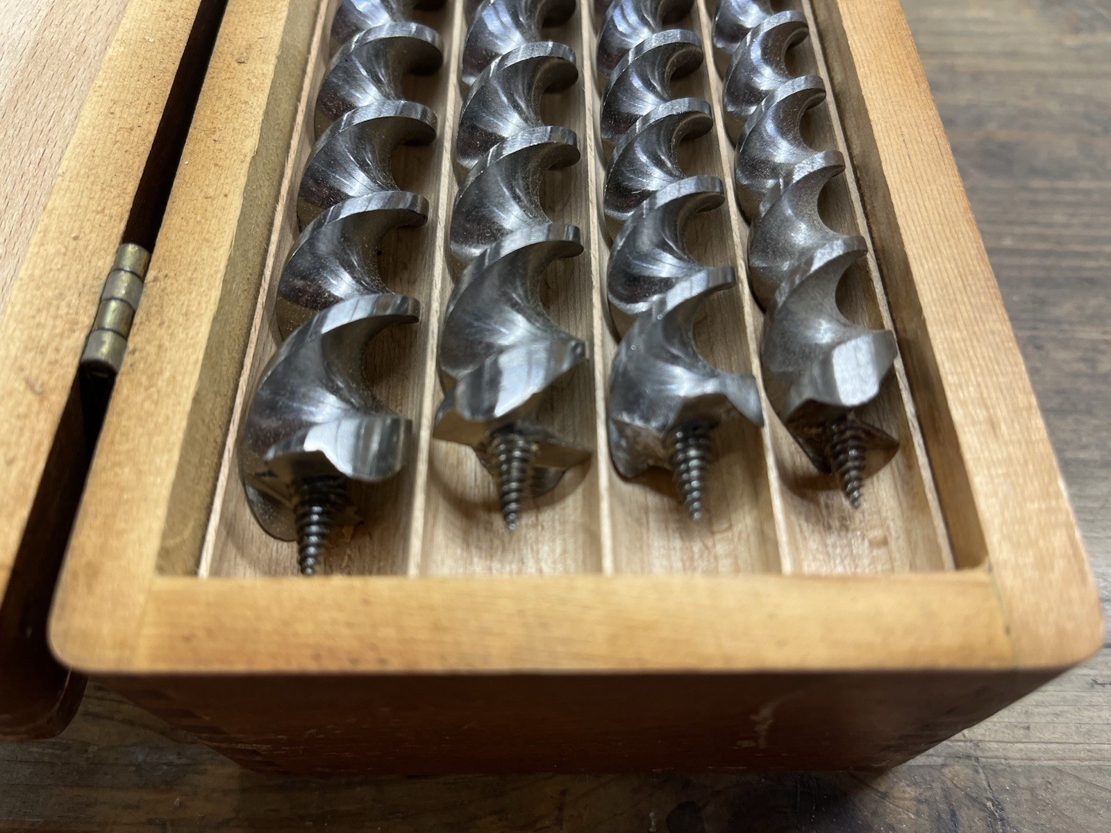 Russell Jennings Auger Bit Set 100 in Original Box 13 Bits