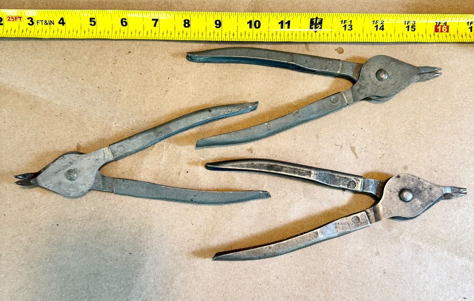 Vintage – Lot of 3 Waldes Truarc Snap Ring Pliers – Straight/Curved pin
