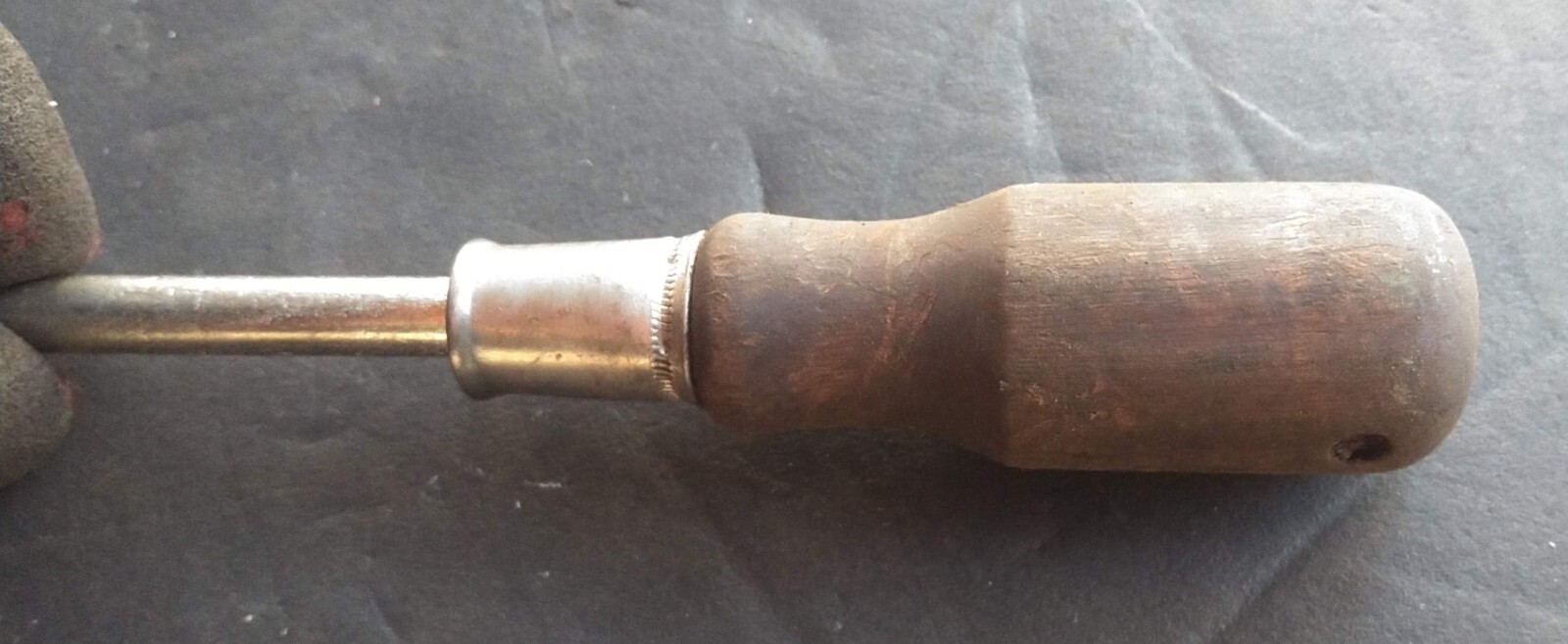 Walden Worcester Spintite 3/8″ Nut Driver #3412 Wooden Handle Made in USA