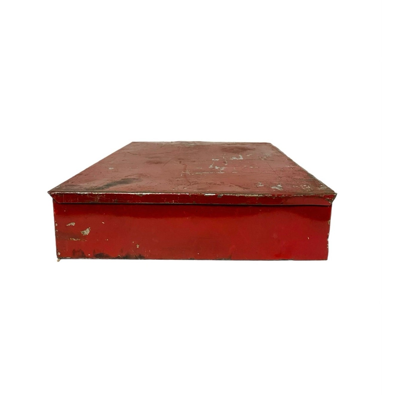 Vintage Metal Industrial 20 Compartment Jewelers Storage Case