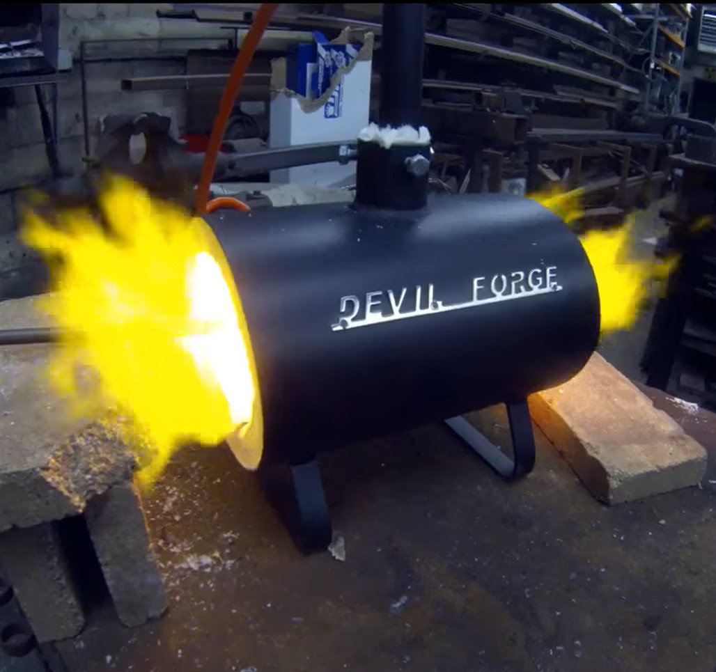 DFS GAS PROPANE FORGE Furnace Burner Knife Making Blacksmith Farrier USA