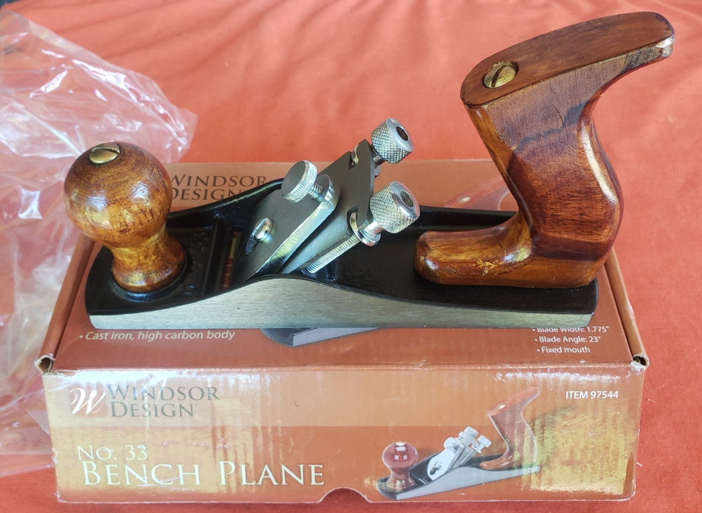 Windsor Design No. 33 Bench Plane Wood Handle Plane Shaver Adjustable