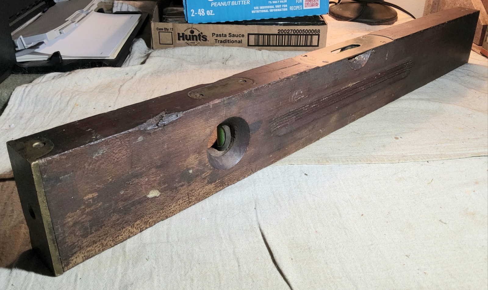 ANTIQUE E.C. SIMMONS KEEN KUTTER ST LOUIS PATENT 12-20-1904 LEVEL TOOL 24″ LONG