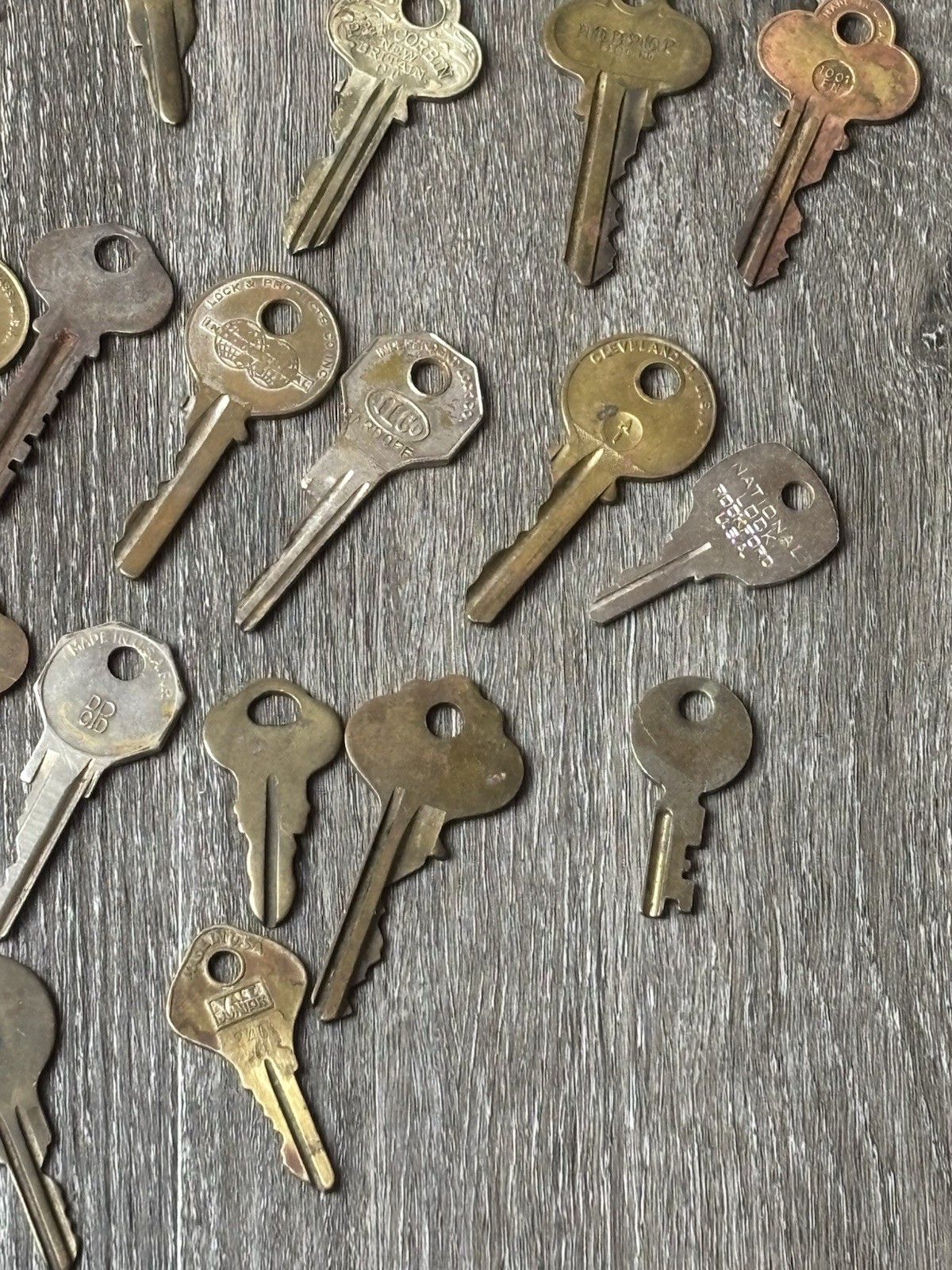 Lot Of 75 Vintage Keys Various Makes/ Types