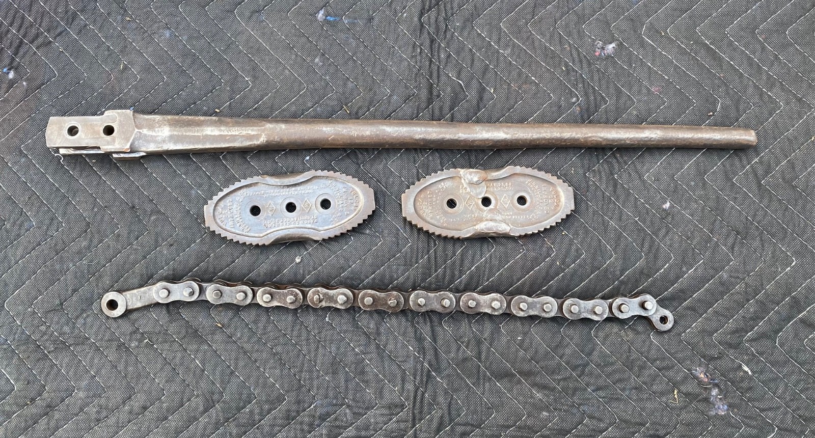 J.H. WILLIAMS VULCAN N0. 33 CHAIN WRENCH 3/4” to 4” PARTS ONLY