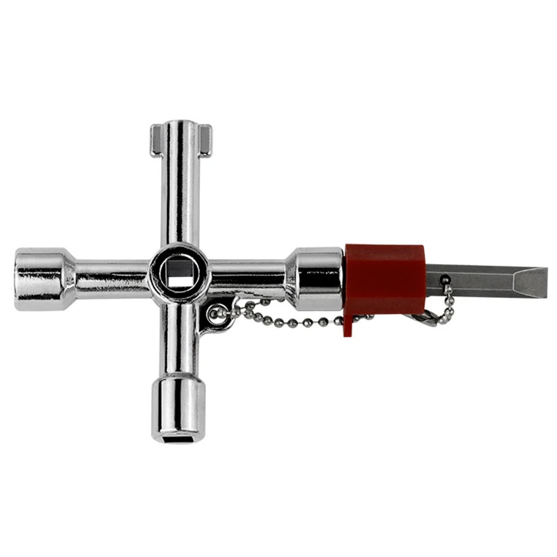 5 in 1 Cross Switch Key Wrench with Accessories Universal Square Triangle Train