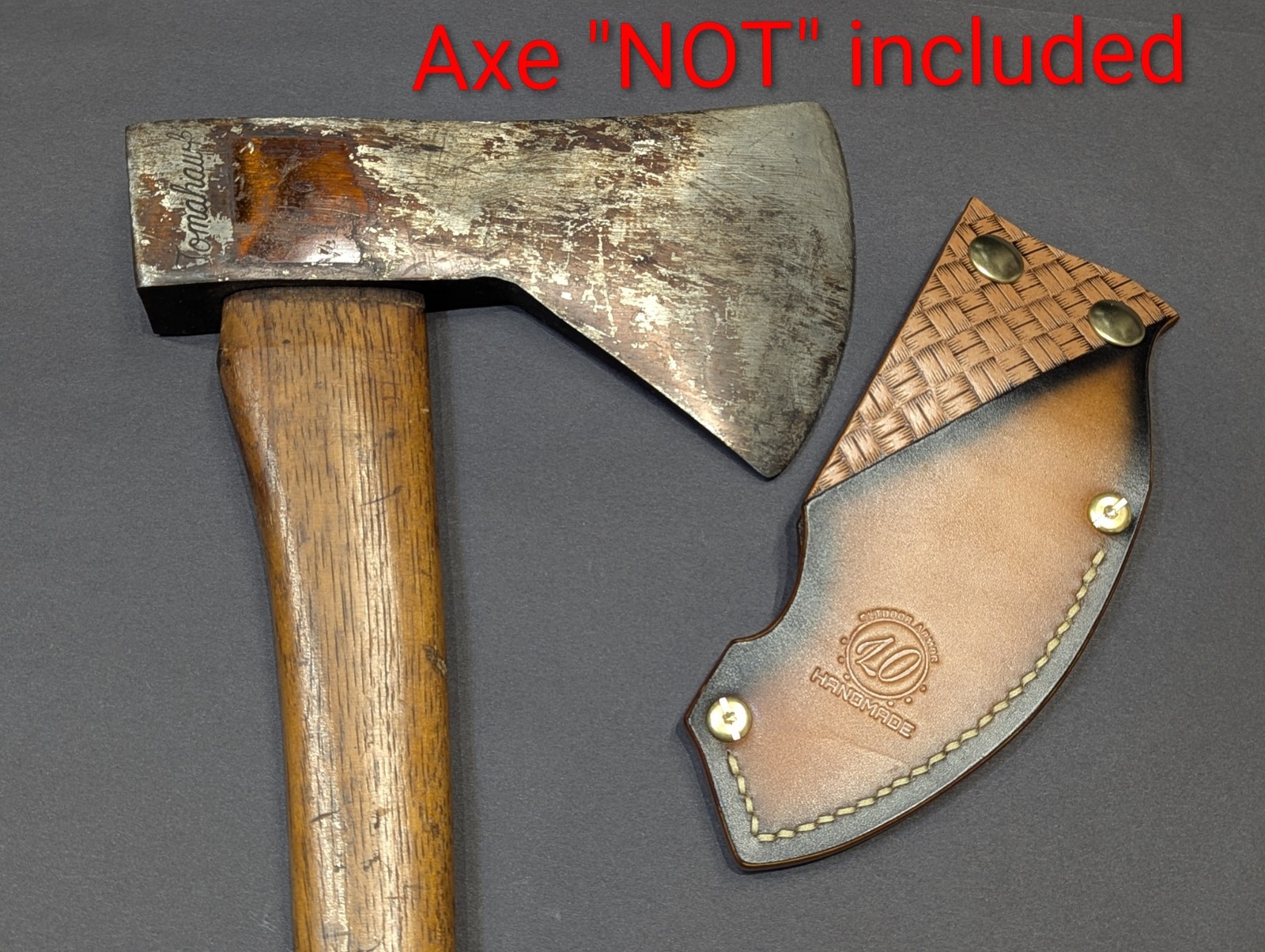 Norlund Tomahawk 2lb Hudson Bay Camp Ax Handmade Leather Axe Mask”Only” Read Des