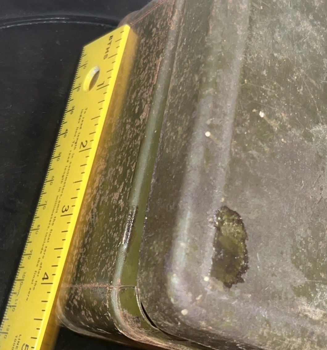 Vintage Climax Metal Toolbox with Primitive Woodworking Tools Included