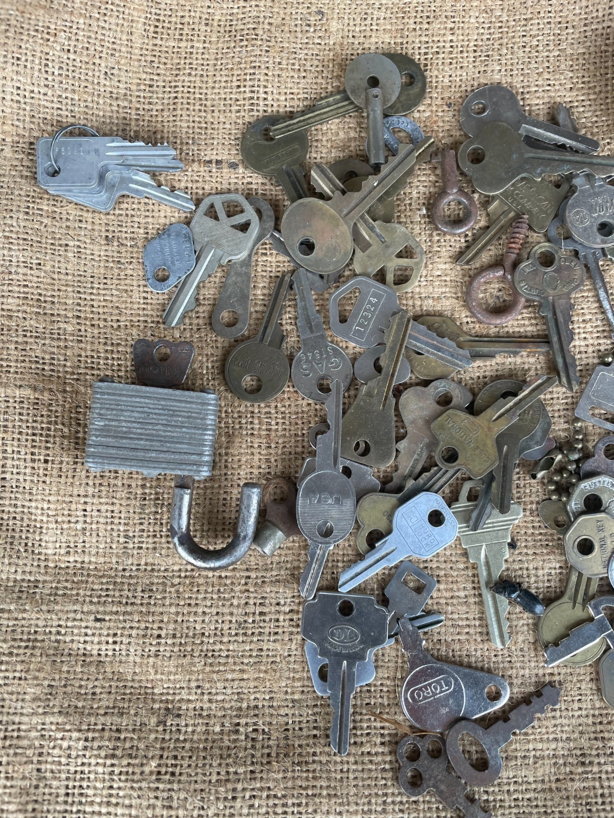 4.4 LBS Lot Mixed Keys, Car Home Locks and More Vintage Master Slaymaker