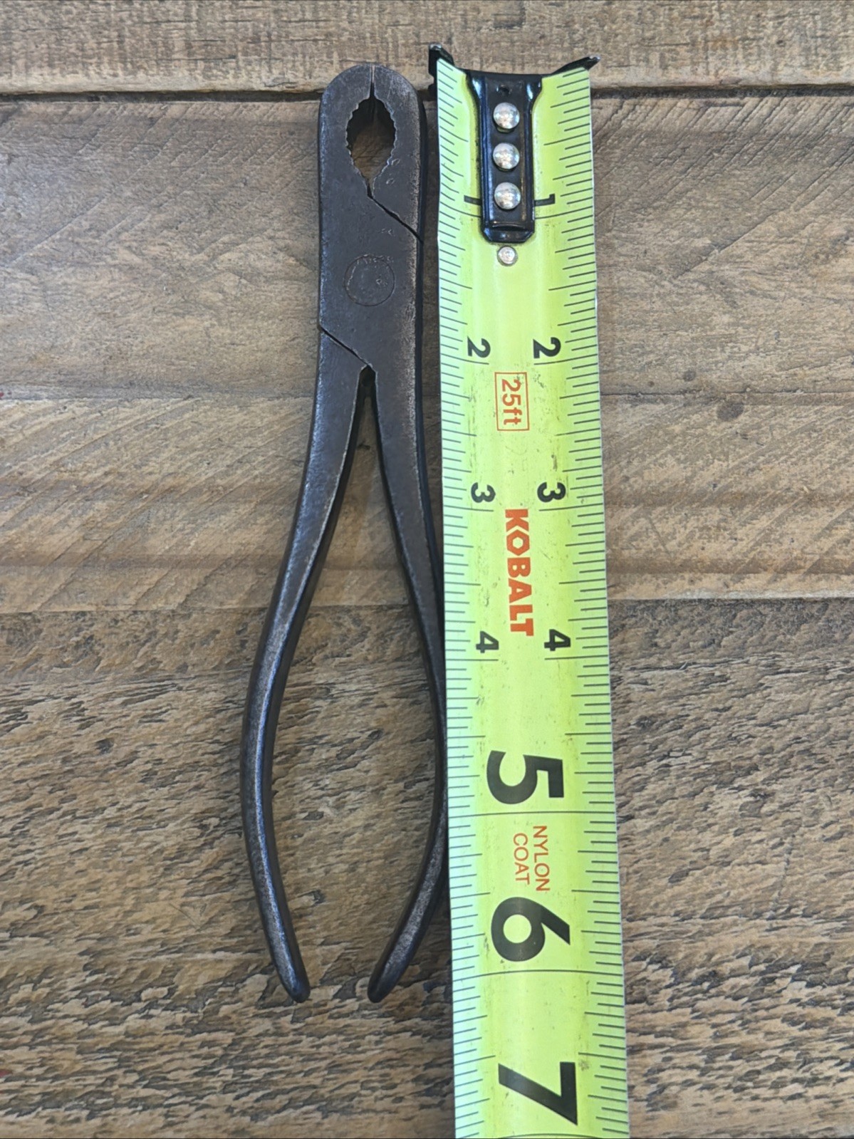 PSW&C GAS BURNER PLIERS 6 1/4” PECK, STOW & WILCOX PS&W #6 MADE IN USA VTG
