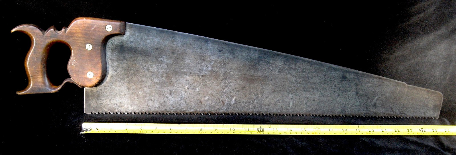 RARE 1800’s BRITISH -LONDON MADE- HAND SAW “ELLIS” (formerly Old Street) 26″ EX+