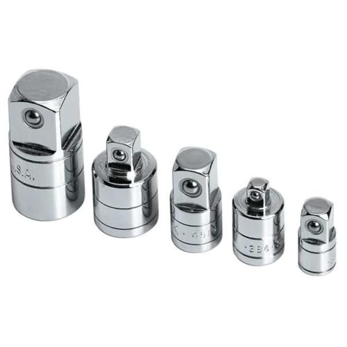 Tools USA 1/4″ – 3/4″ Drive, 5 Piece, Chrome Adapter Set, 4506