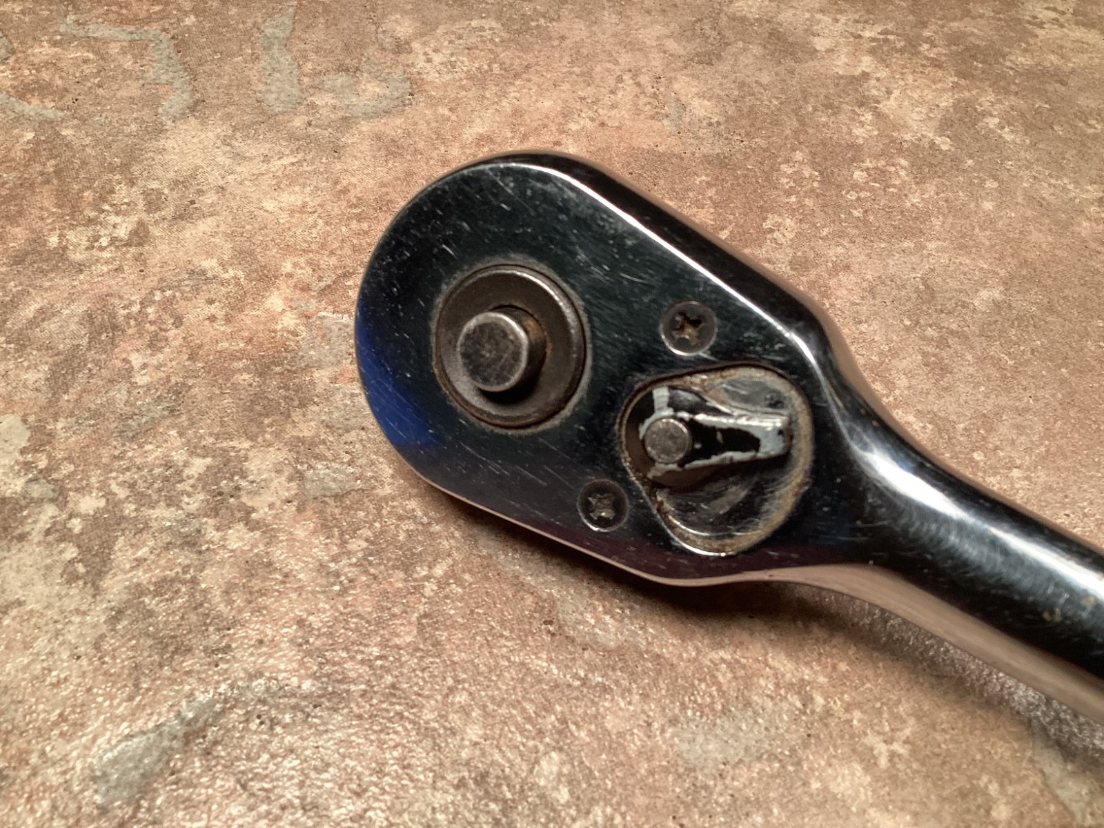 Vintage Socket Ratchet 1/2″ Drive Quick Release Reversible Forged Hand Tool VGUC
