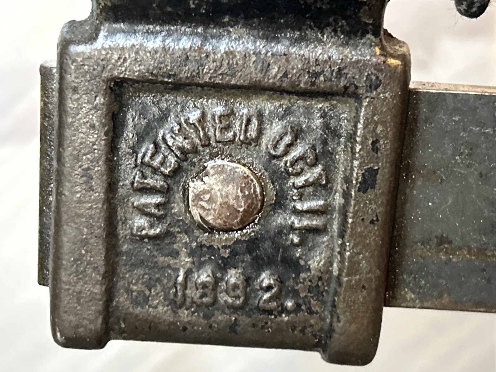 Rare Vintage Clamp!! Tatum Patented Oct. 11, 1892!!