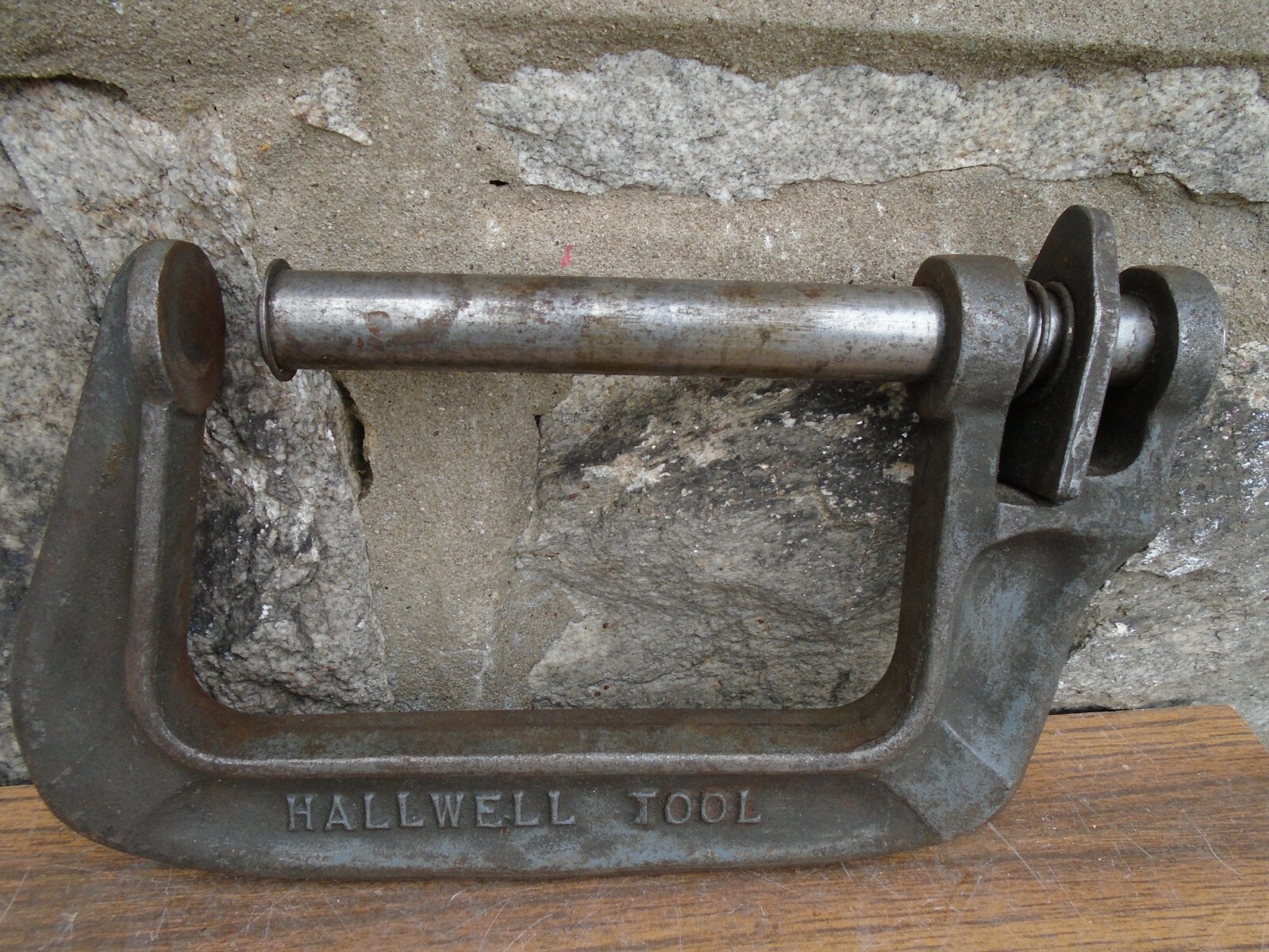 Hallwell Tool Antique 6″ Extra Heavy Duty C clamp Drop Forged USA