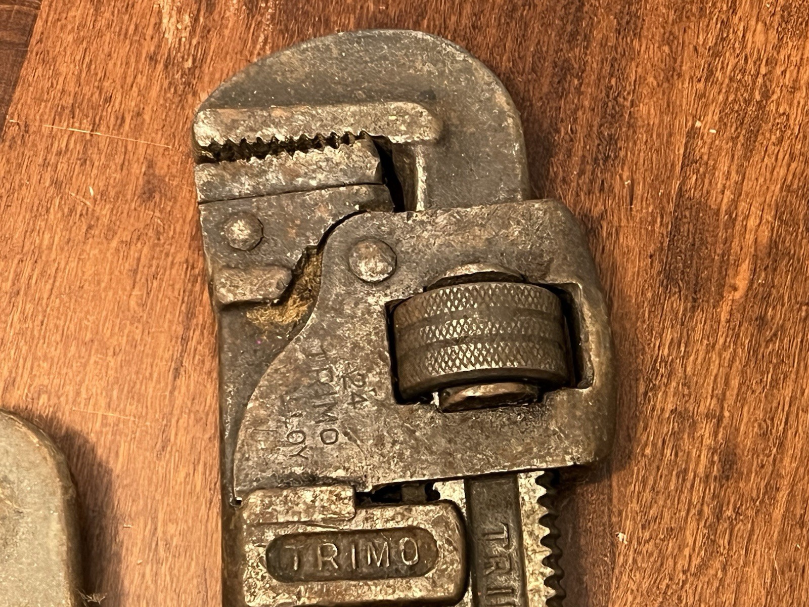 Vintage TRIMO Pipe Wrenches Lot Of 4 Trimont 24in/18in/14in Made In USA VTG TOOL