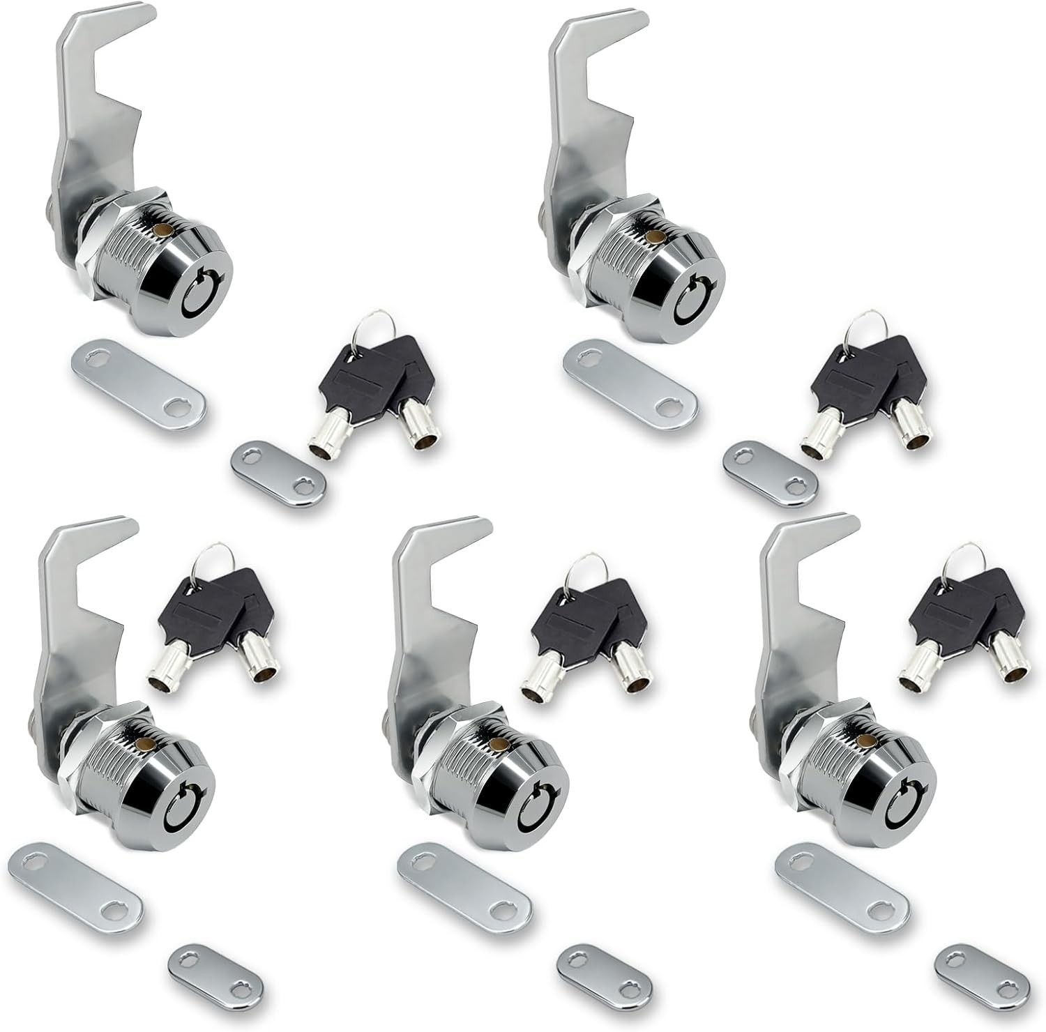 Anti-Corrosion Toolbox Lock Set – Includes 2 Keys and Installation Bolts