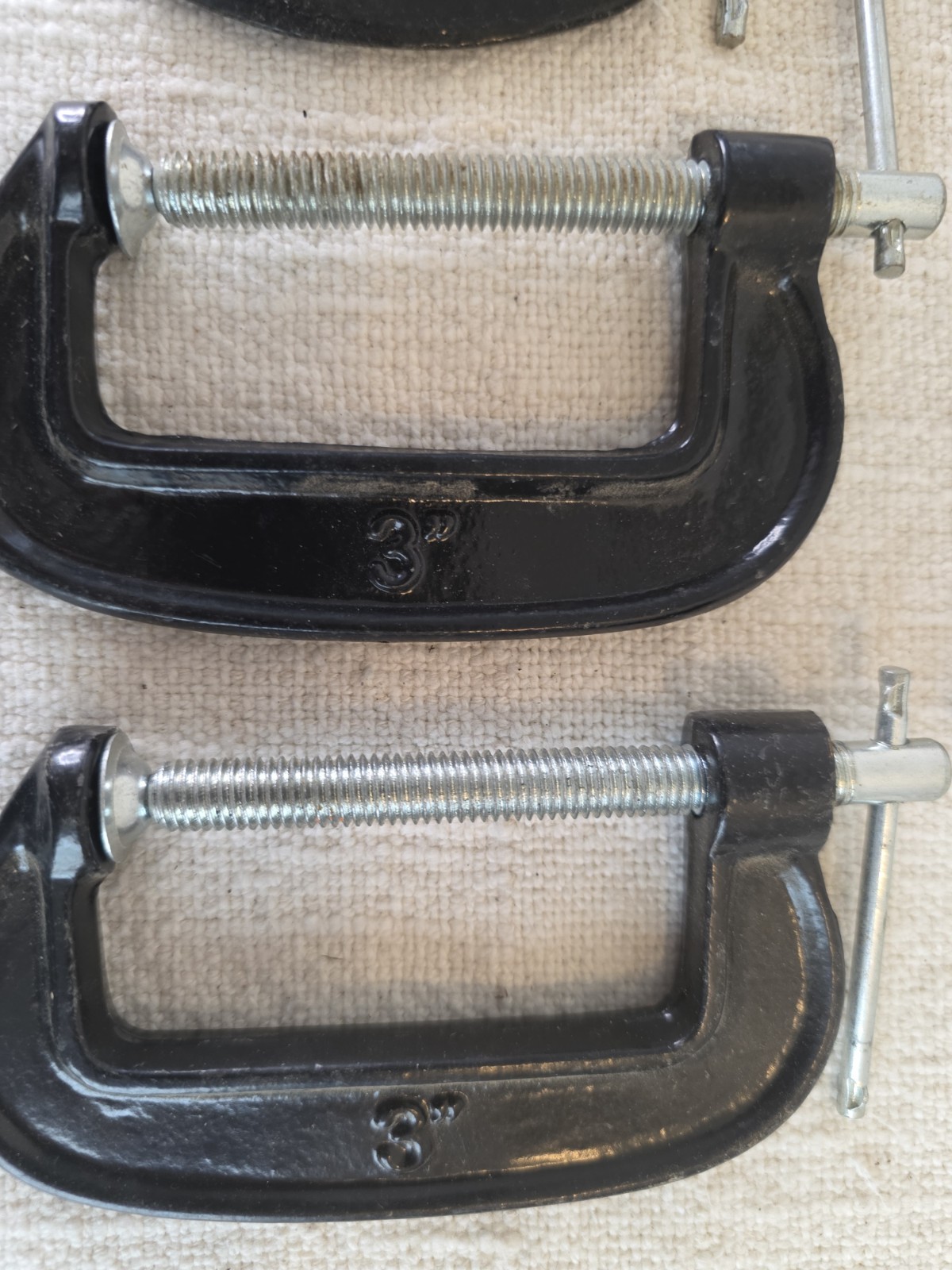 Lot Of 4 C Clamps 1 Vice Grip Vintage 2 & 4 Inch