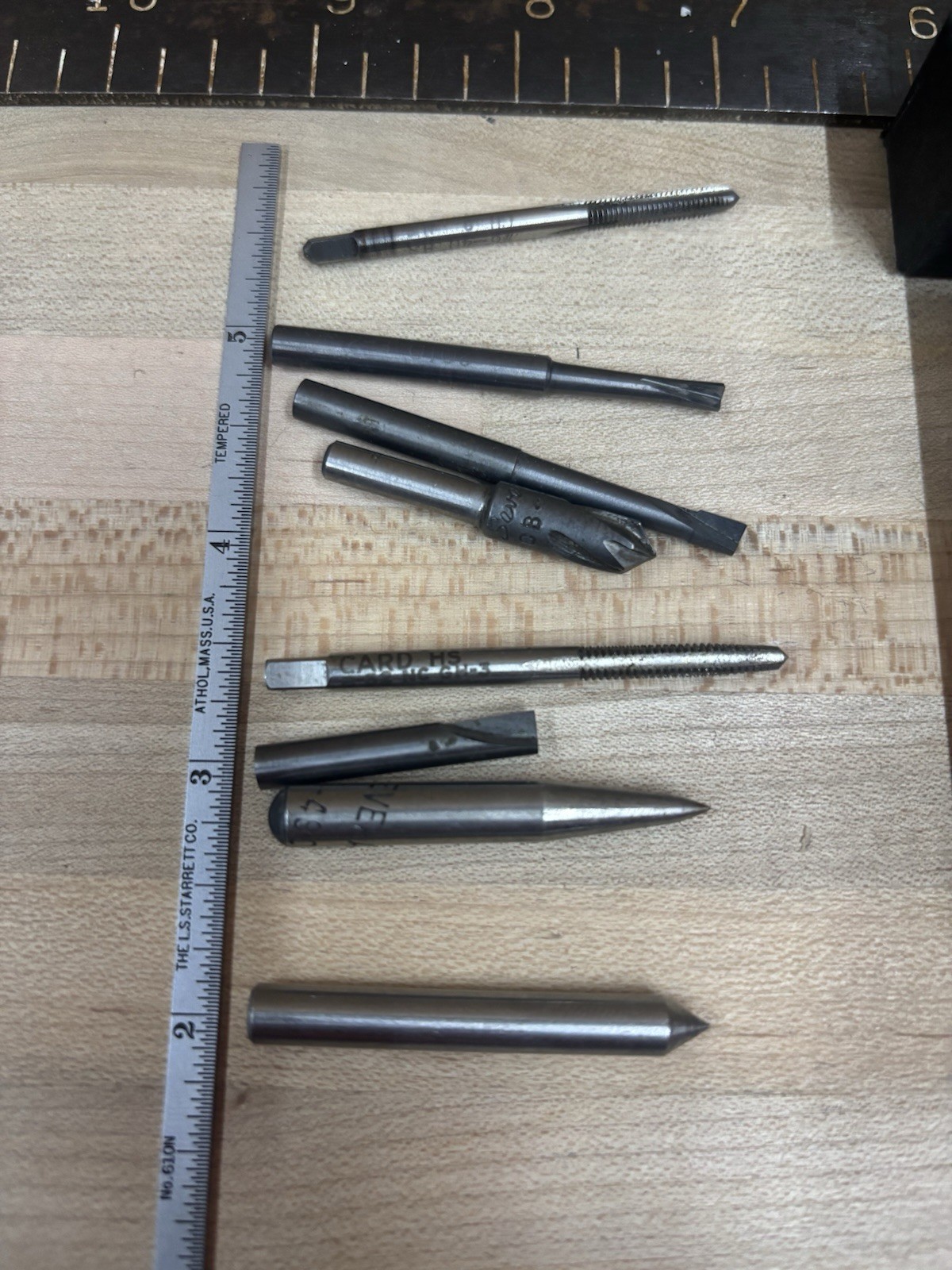 Assorted Vintage Pratt And Whitney, Severance, Card HS, Cutting Tools Lot Of 8 ￼
