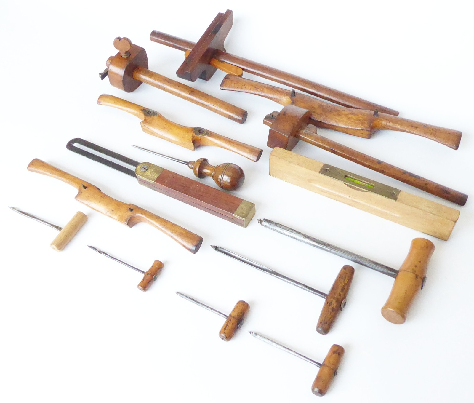 Selection of Vintage English Wooden tools, inc: Marples, Elvicta, Flather & Sons