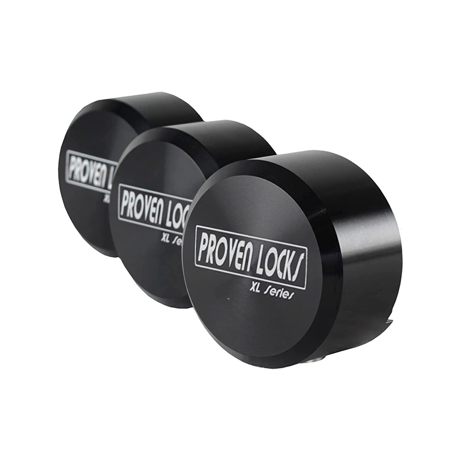 Puck Lock Set 3-Pack Model 400XL Black 1 3/4×1 3/4×7/8 in Depth 1 1/4 in