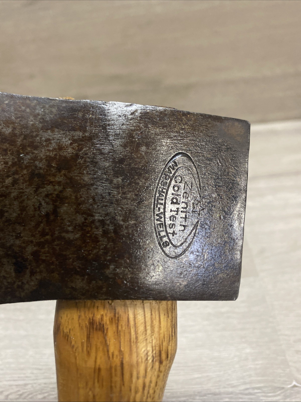 Vintage Marshall-Wells hardware Zenith Hatchet. Cold Test With Handle