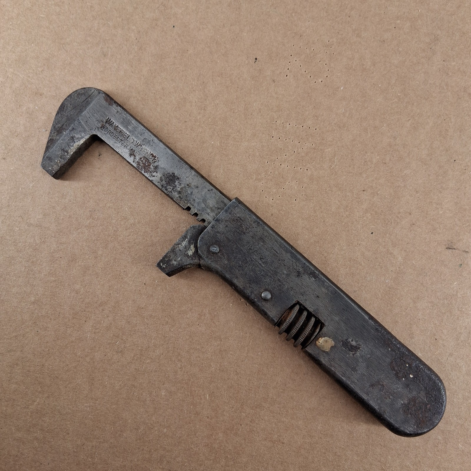 Vtg Wakefield Wrench Rare Pocket Size Worcester Mass -SEE PHOTOS -3U