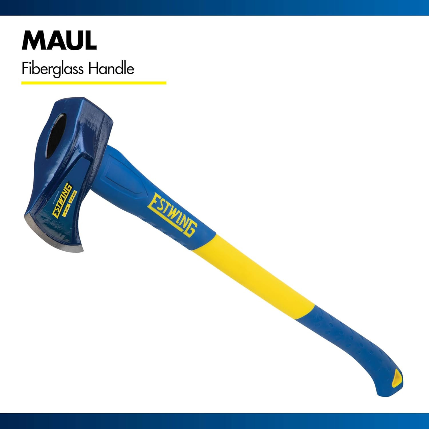 8 Lb Wood Splitting Maul with 36-Inch Fiberglass Handle – Forged Head Hardened t
