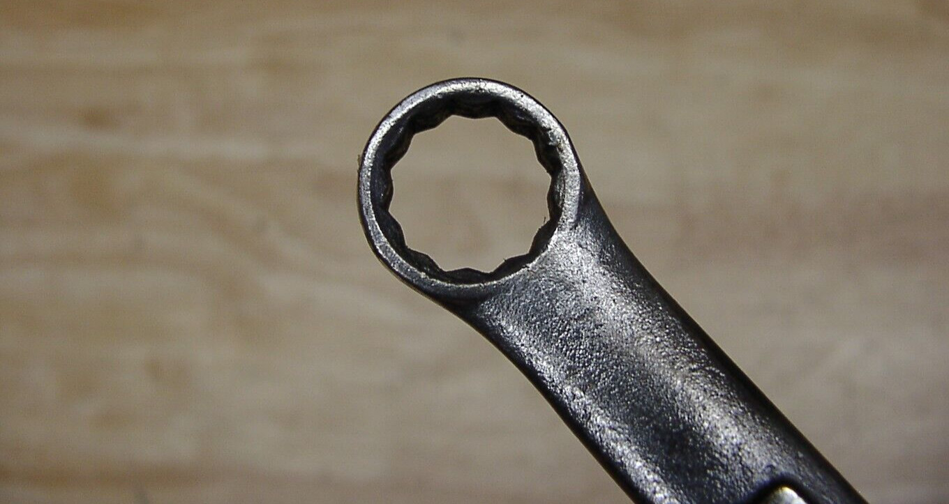 Vntg Craftsman Metric V-42918 Combo Open & 12 Pt Box End Wrench,14mm X 7″,FAIR
